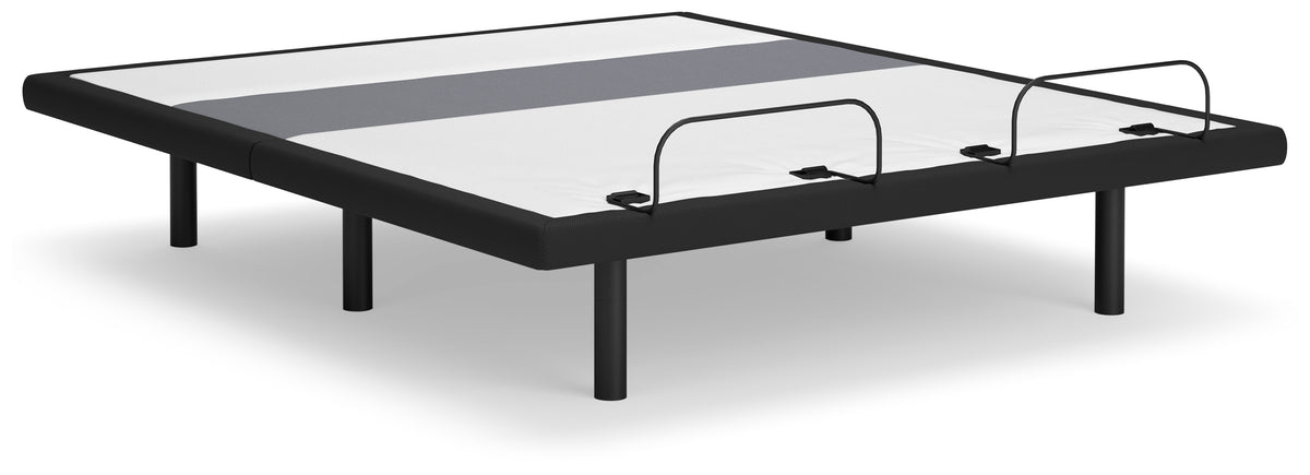Floridian Furniture - Ashley Furniture - Best Base with Lumbar and Audio King Adjustable Base - King Adjustable Base / Charcoal Gray - M5X542