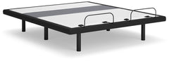 Floridian Furniture - Ashley Furniture - Best Base with Lumbar and Audio King Adjustable Base - King Adjustable Base / Charcoal Gray - M5X542