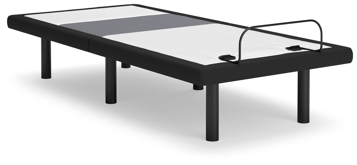 Floridian Furniture - Ashley Furniture - Best Base with Lumbar and Audio Twin XL Adjustable Base - TXL Adjustable Base / Charcoal Gray - M5X572