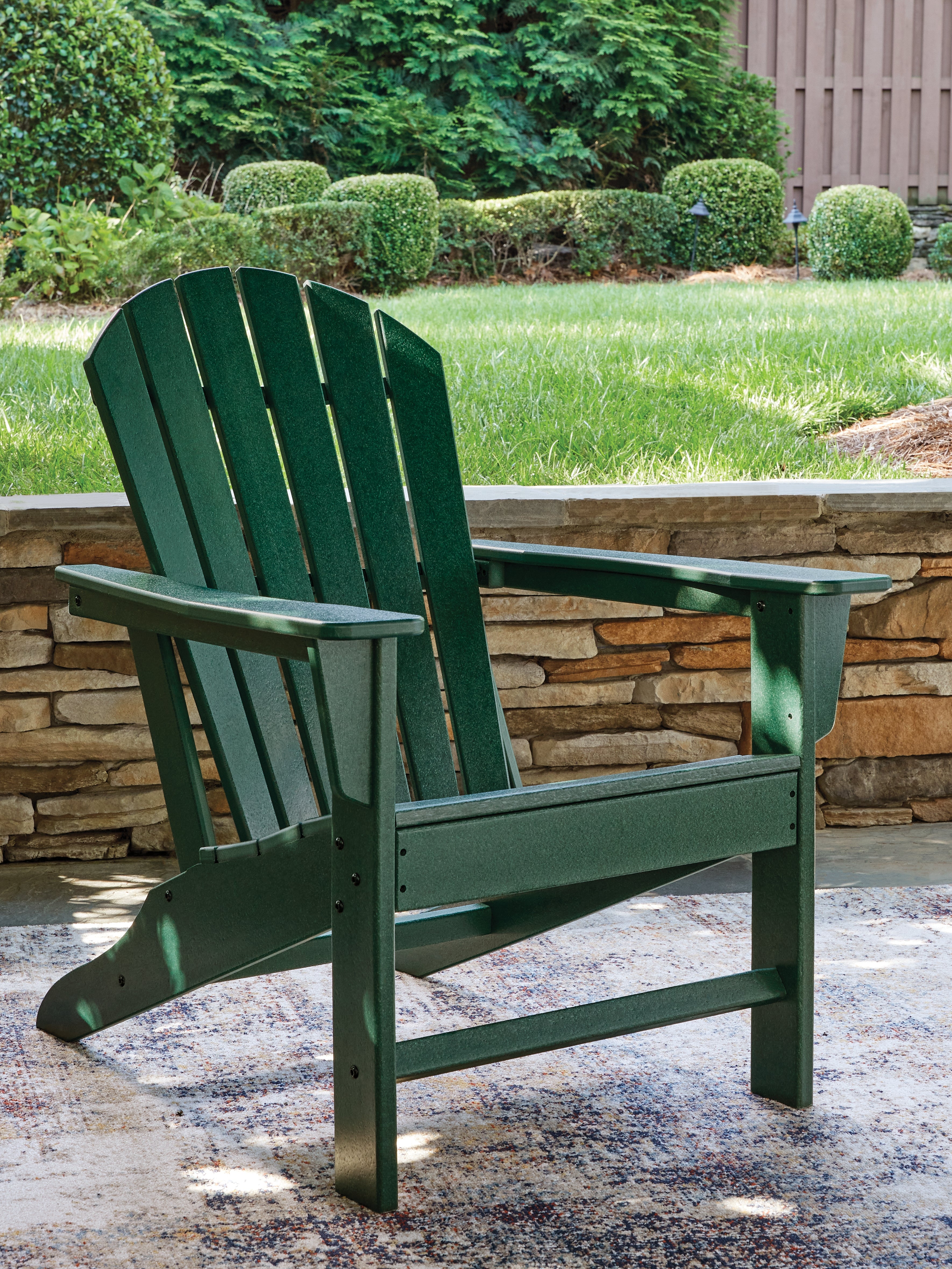 Floridian Furniture - Ashley Furniture - Sundown Shores Outdoor - Adirondack Chair / Green - PCP007-898