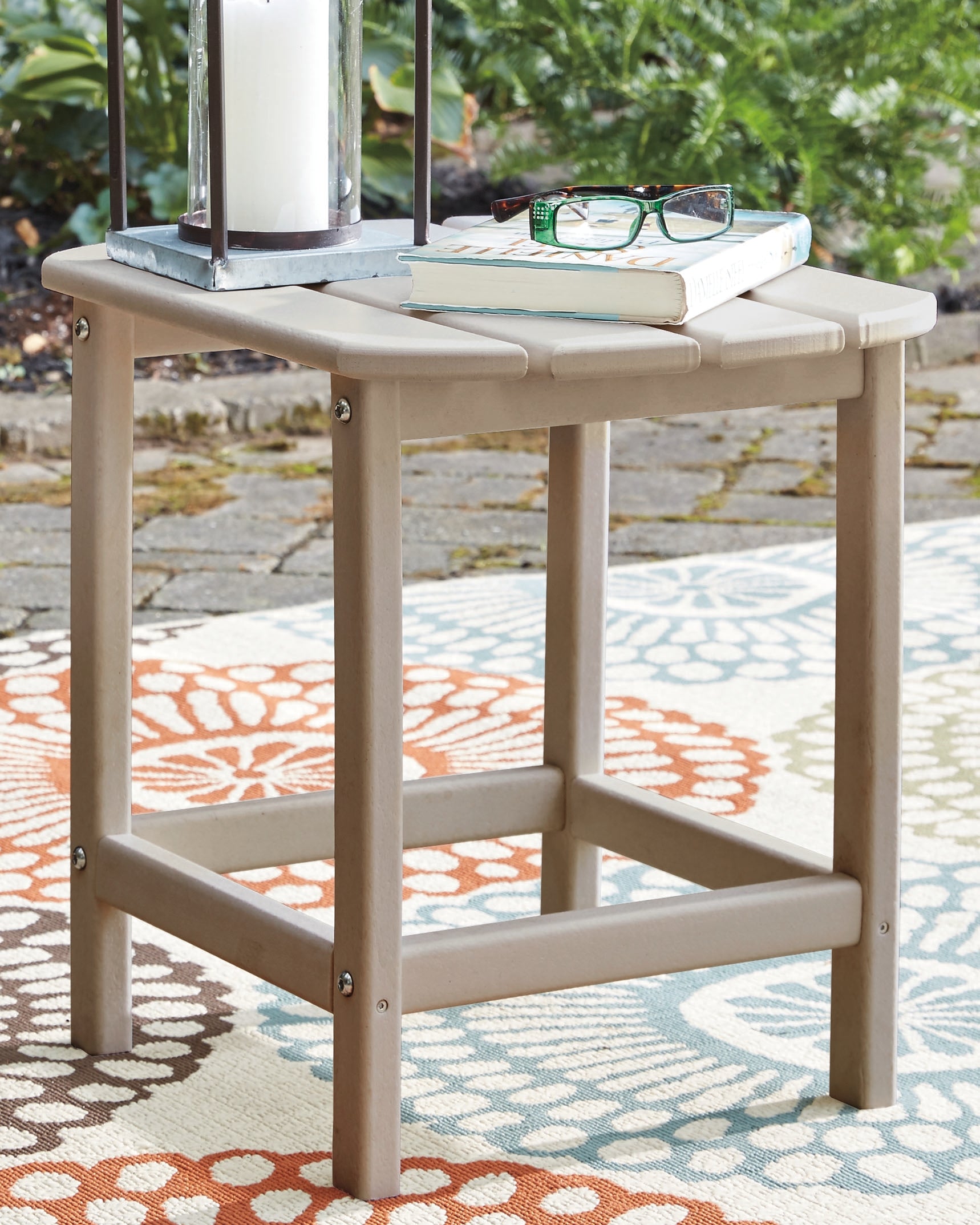 Floridian Furniture - Ashley Furniture - Sundown Treasure Outdoor - Rectangular End Table / Driftwood - P014-703