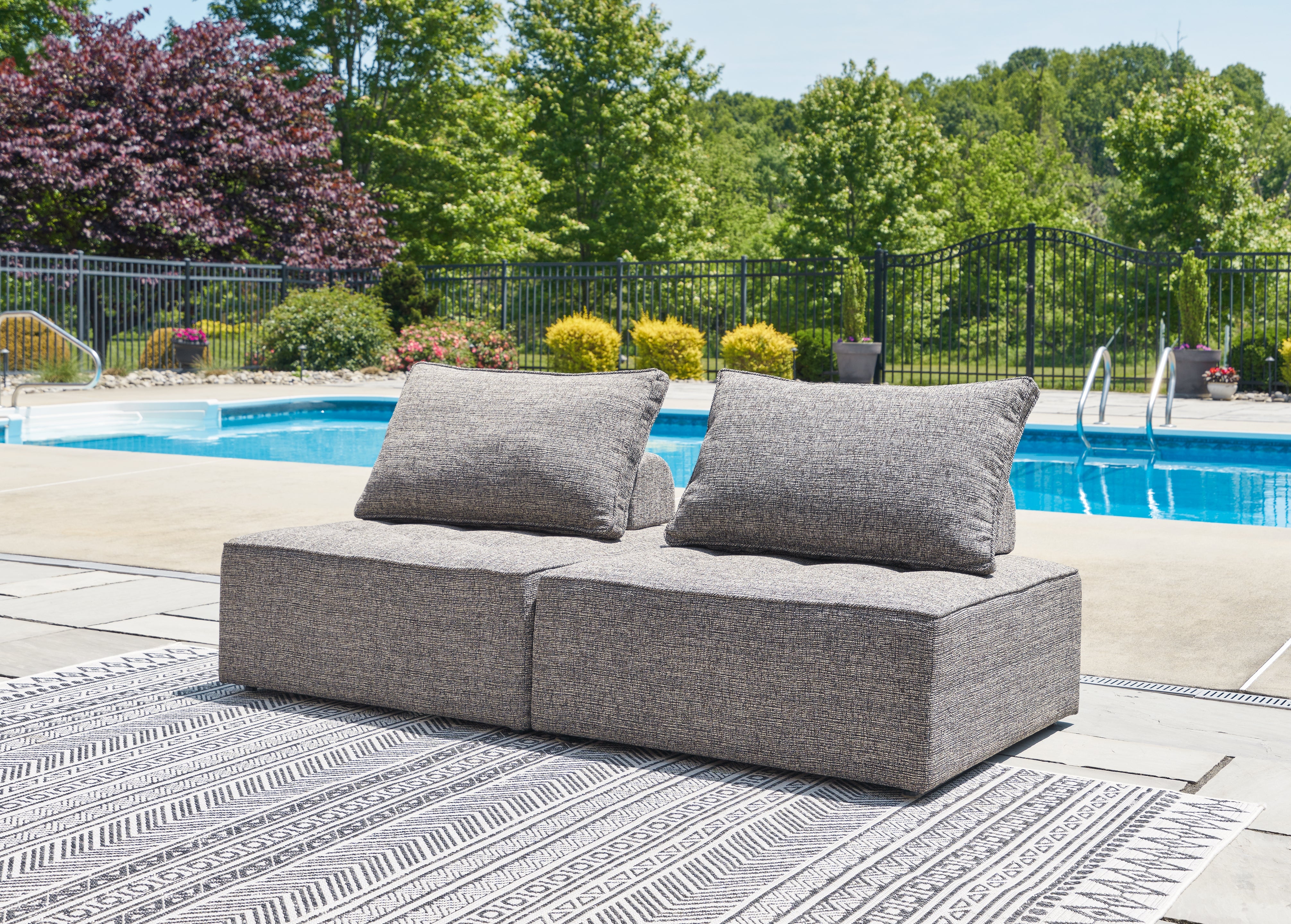 Floridian Furniture - Ashley Furniture - Bree Zee Outdoor - 2-Piece Outdoor Sectional / Brown - P160P3