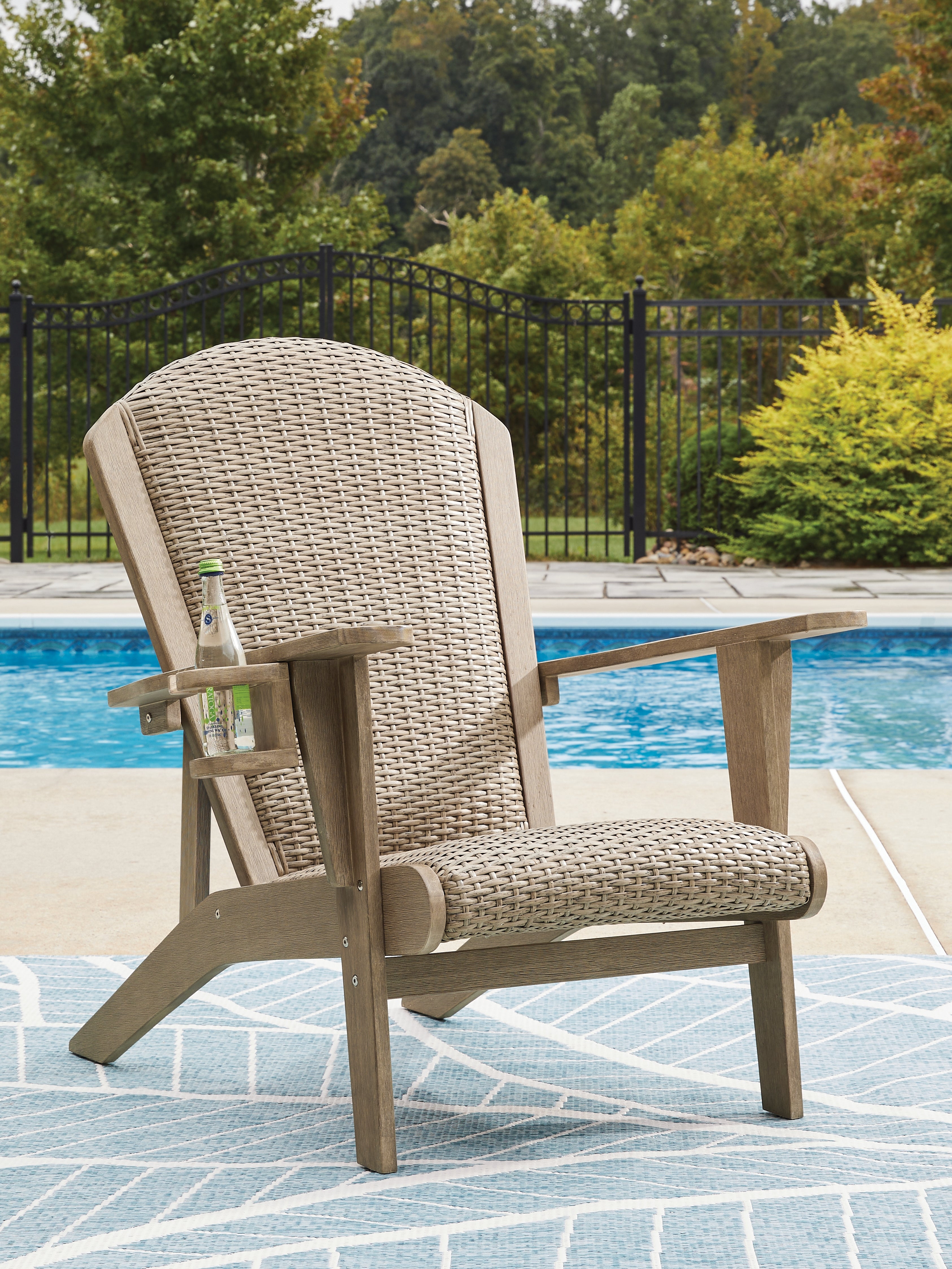 Floridian Furniture - Ashley Furniture - Marina Sun Outdoor - Adirondack Chair / Beige - PCP204-898