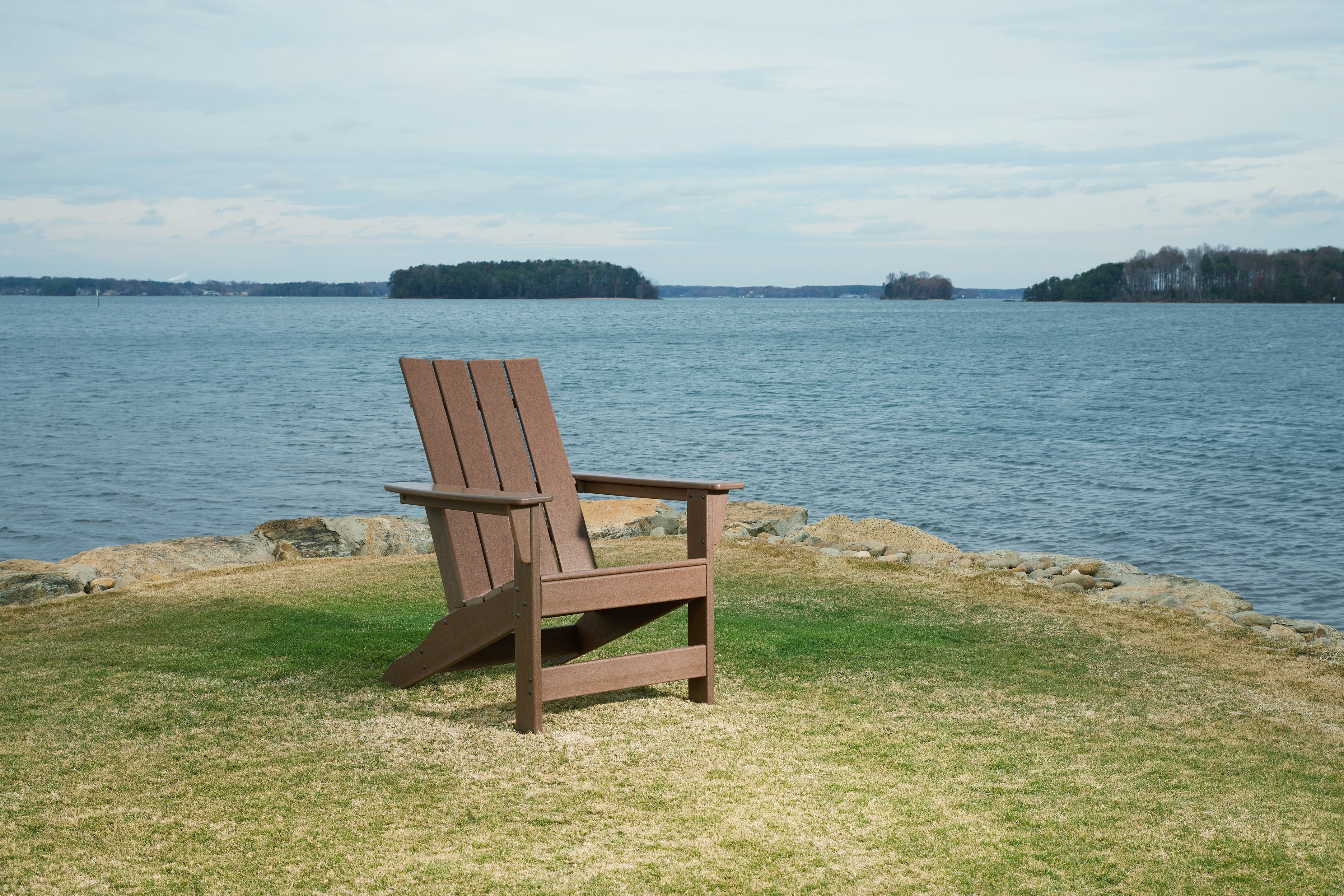 Floridian Furniture - Ashley Furniture - Emmeline Outdoor - Adirondack Chair / Brown - P420-898