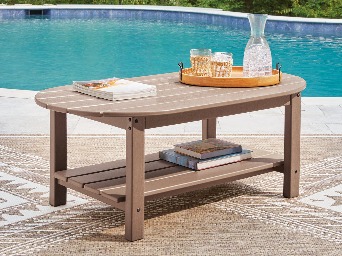 Floridian Furniture - Ashley Furniture - Grover Beach Outdoor - Oval Cocktail Table - PCP422-700