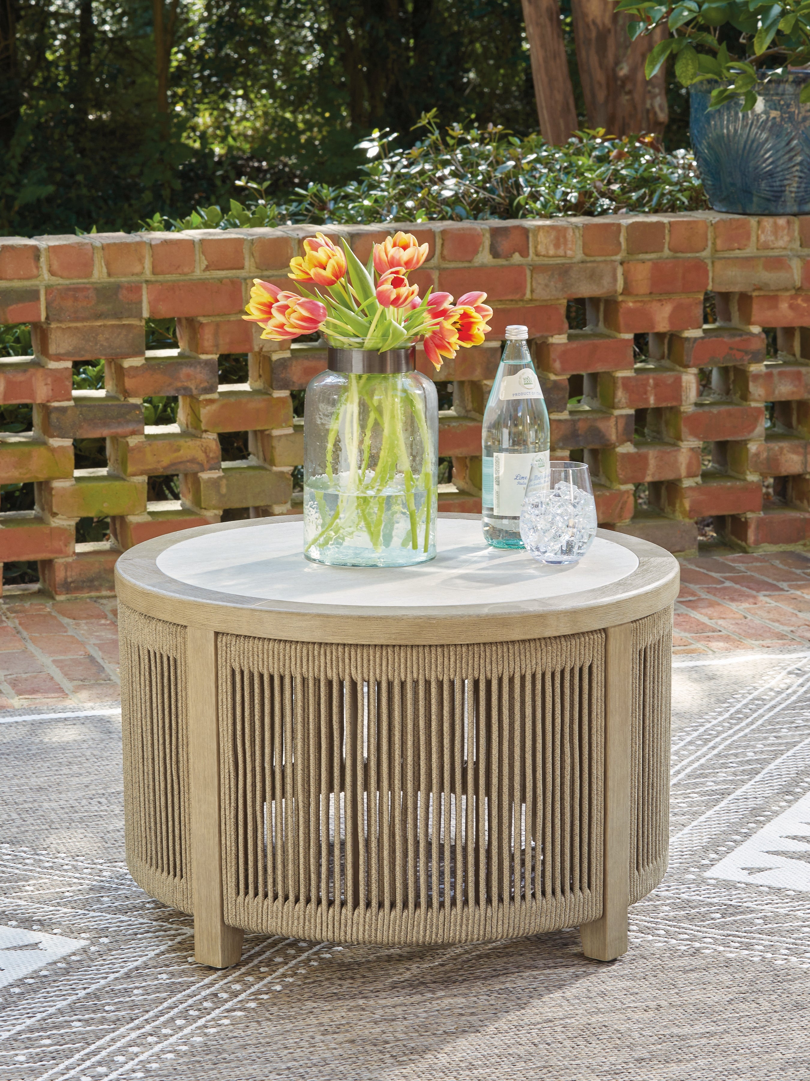 Floridian Furniture - Ashley Furniture - Spooners Cove Outdoor - Round Cocktail Table - PCP469-708