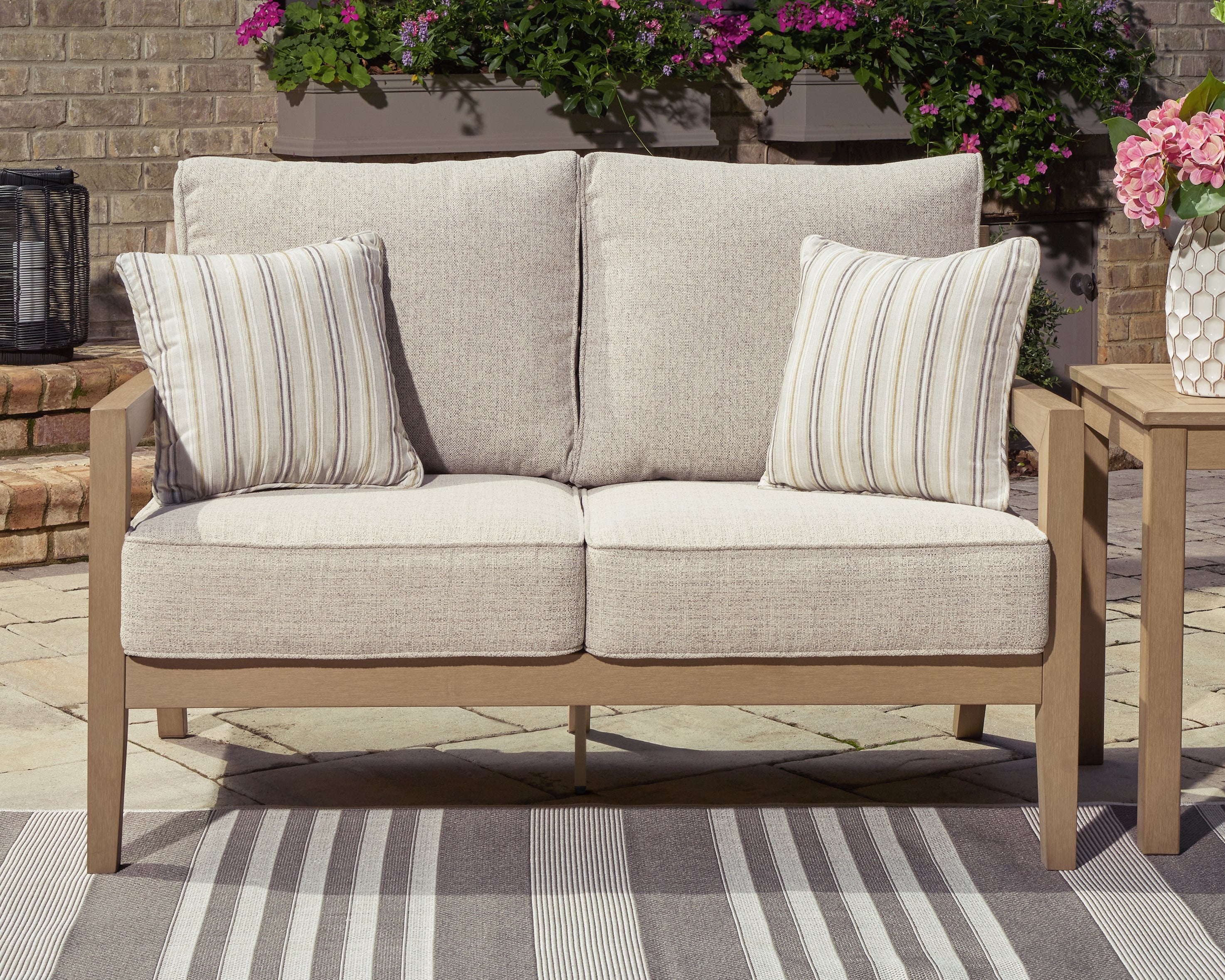 Floridian Furniture - Ashley Furniture - Hallow Creek Outdoor - Rectangular Cocktail Table / Driftwood - P560-701