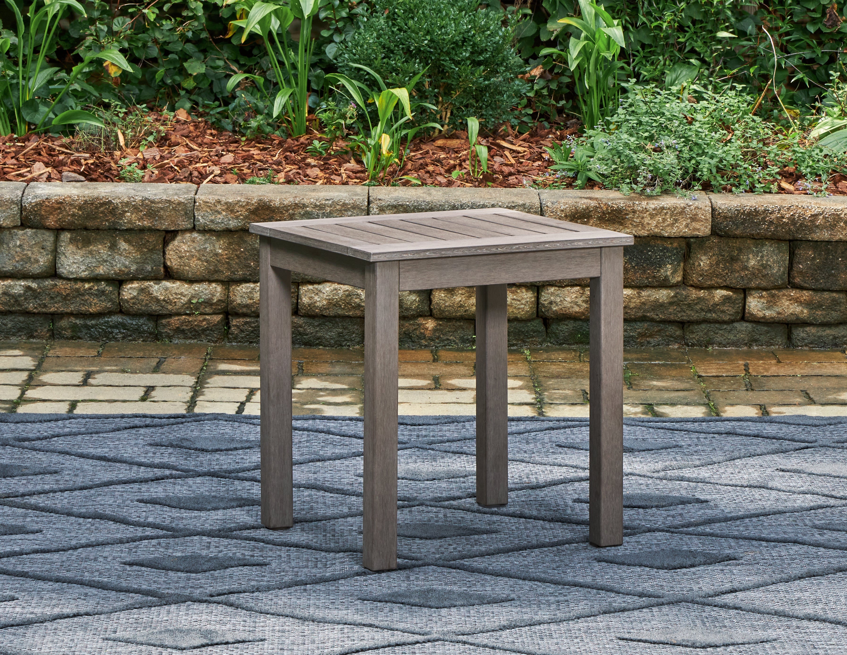 Floridian Furniture - Ashley Furniture - Hillside Barn Outdoor - Square End Table / Brown - P564-702