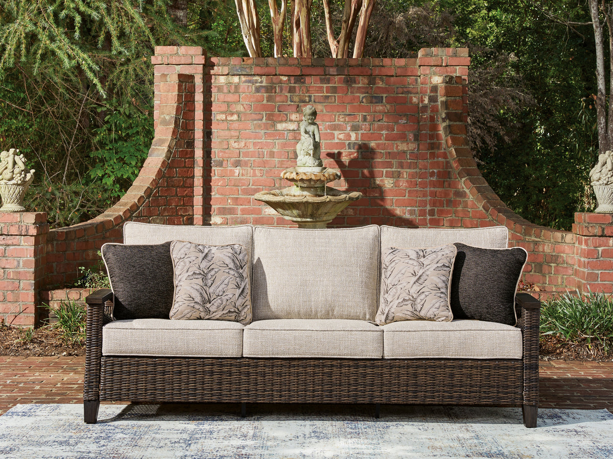 Floridian Furniture - Ashley Furniture - Monterey Point Outdoor - Sofa with Cushion - PCP760-838
