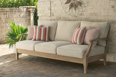 Floridian Furniture - Ashley Furniture - Clare View Outdoor - 3-Piece Outdoor Sectional / Beige - P801P10