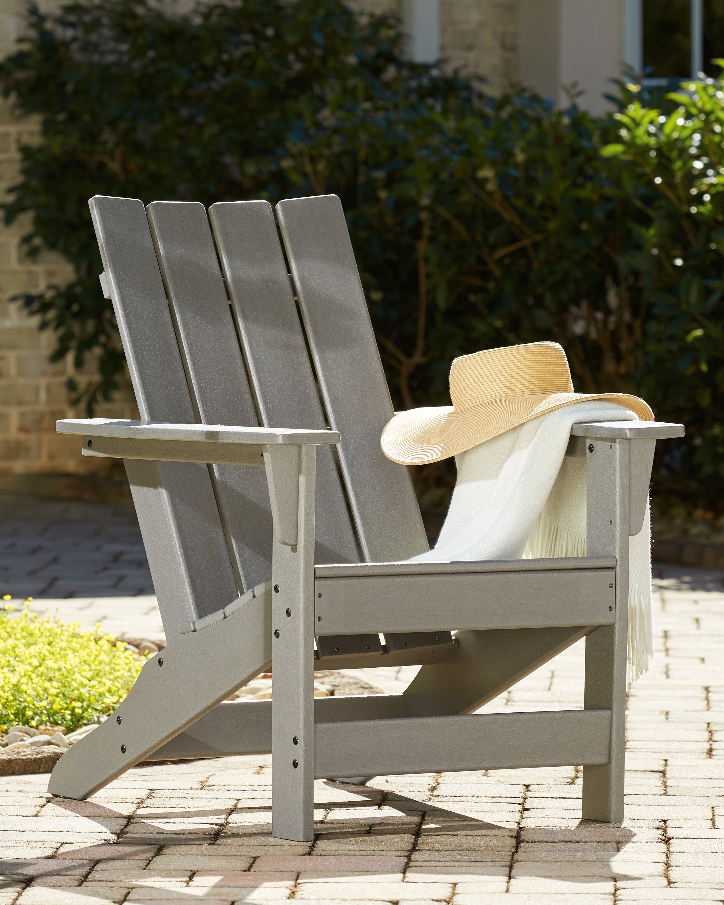 Floridian Furniture - Ashley Furniture - Visola Outdoor - Adirondack Chair / Gray - P802-898