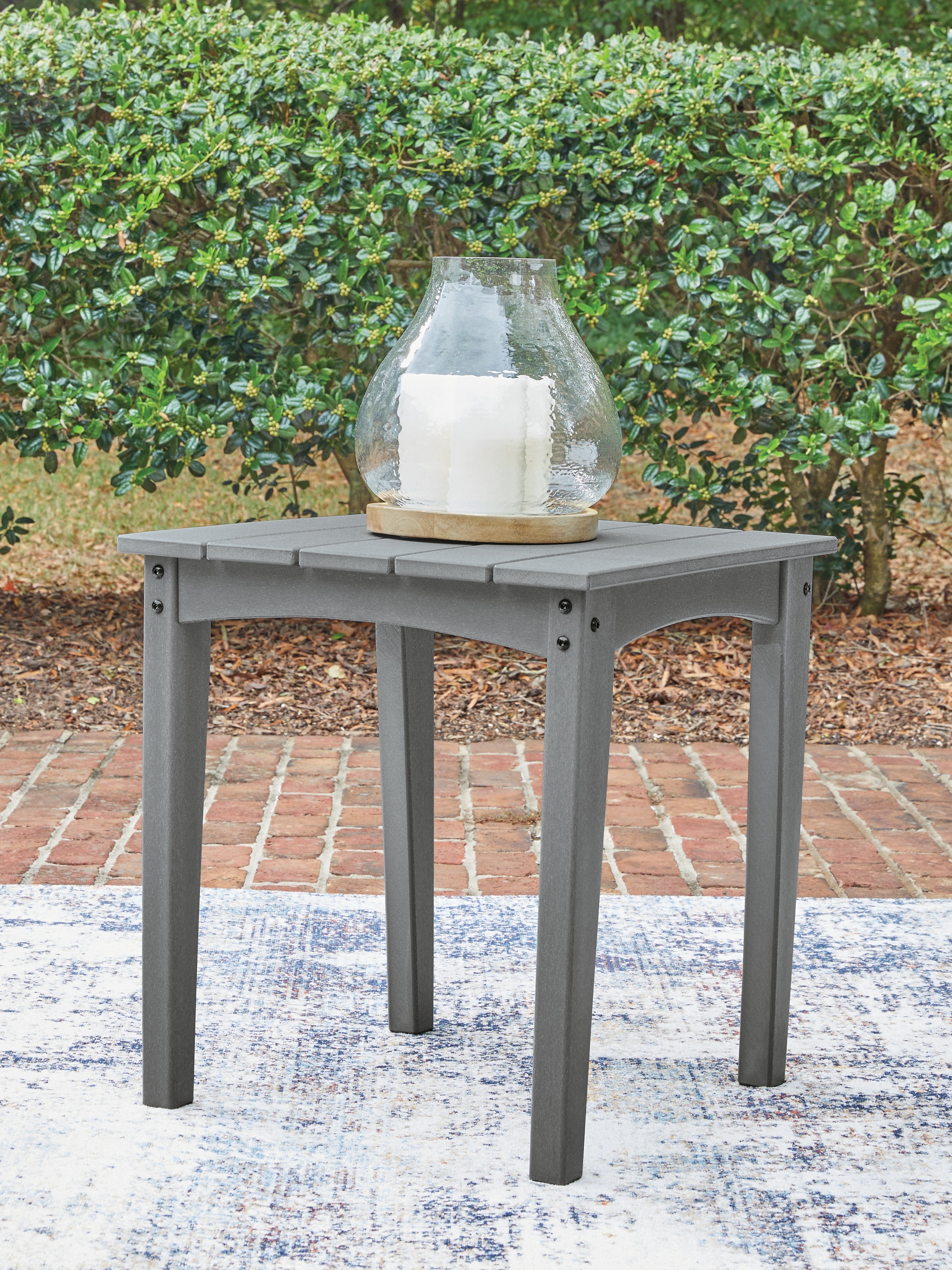 Floridian Furniture - Ashley Furniture - Cove Beach Outdoor - Square End Table / Gray - PCP803-702