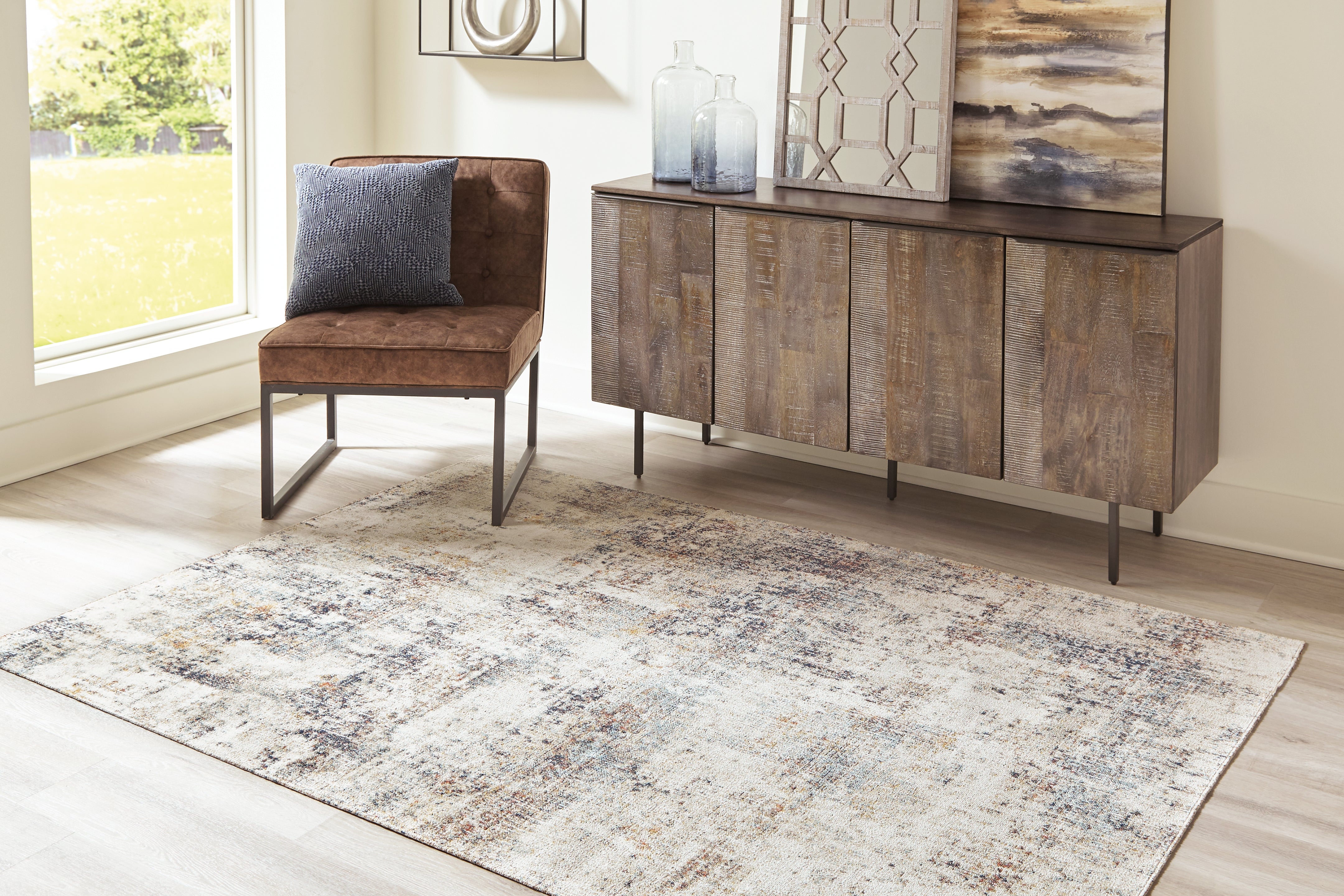 Floridian Furniture - Ashley Furniture - Jerelyn Rug - 5'3" x 7' Rug / Multi - R405042