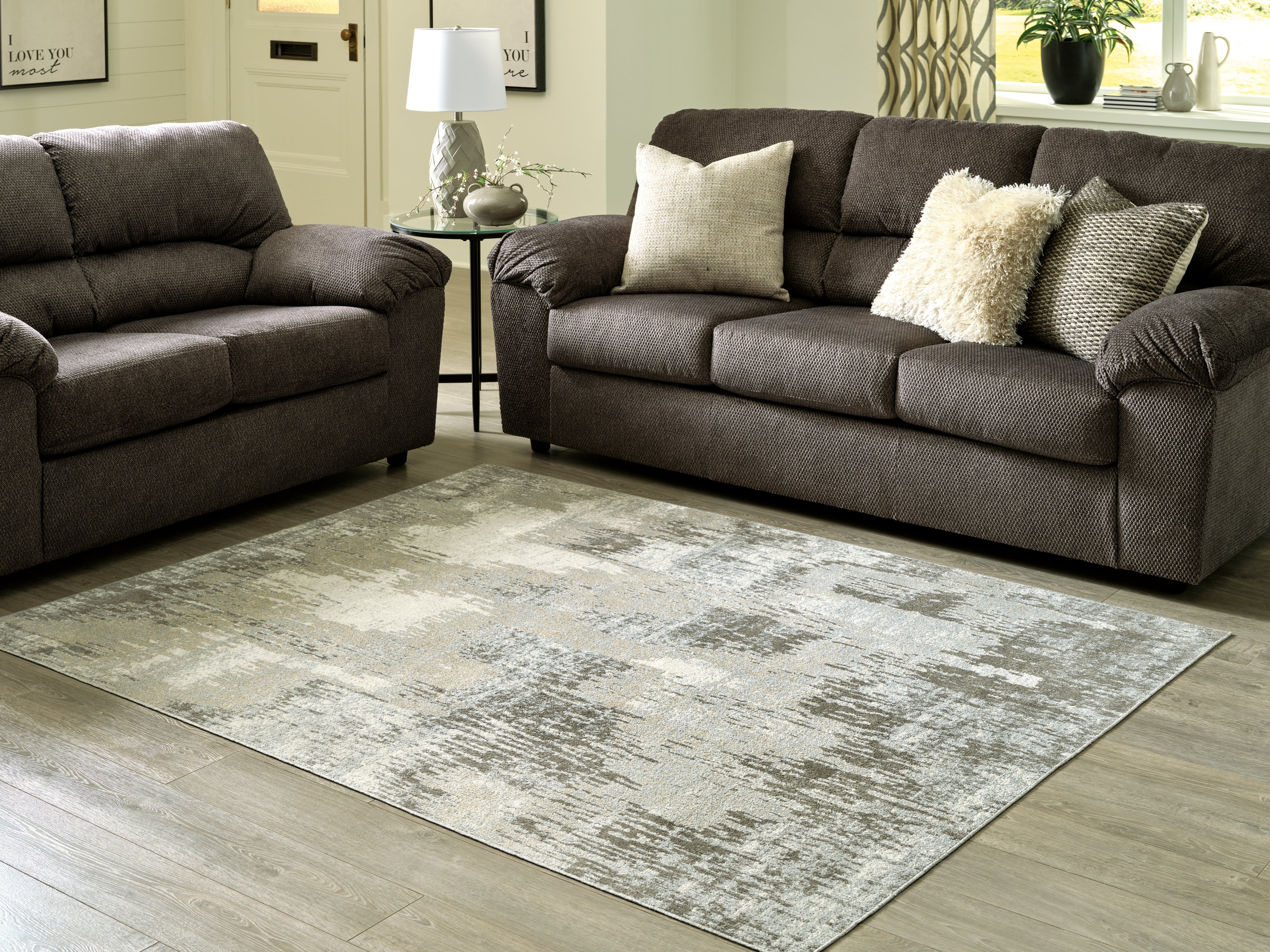 Floridian Furniture - Ashley Furniture - Arriston Rug - 5'3" x 7' Washable Rug / Multi - R405562