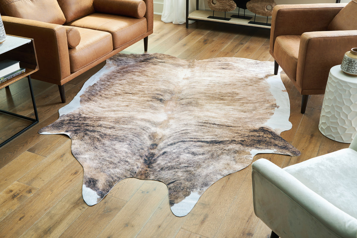 Floridian Furniture - Ashley Furniture - Sportsmen Rug - 6'5" x 7'11" Rug / Brown - R406012