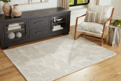 Floridian Furniture - Ashley Furniture - Chadess Rug - 5' x 7' Rug / Linen/Taupe - R406362