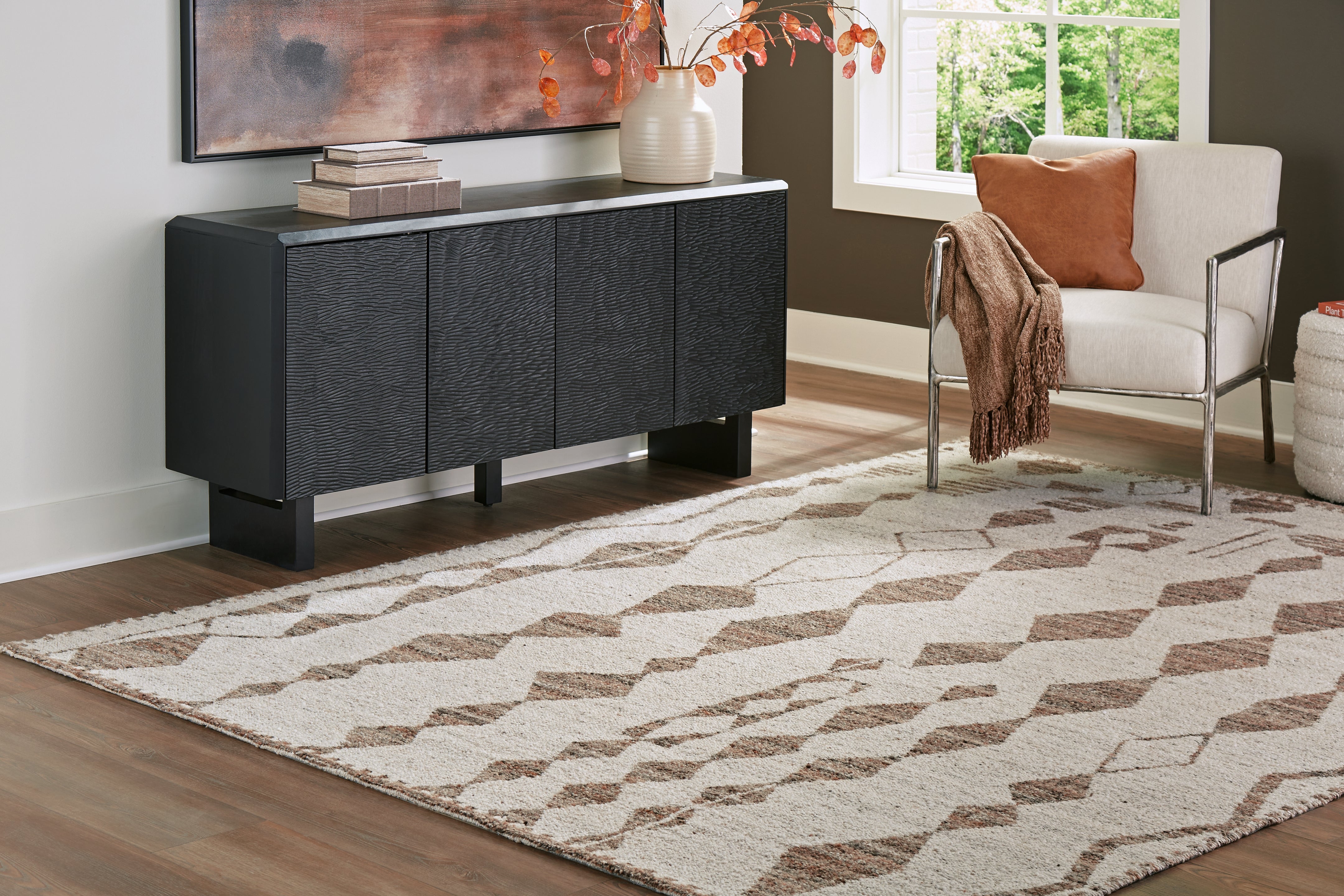 Floridian Furniture - Ashley Furniture - Brettler Rug - 8' x 10' Rug / Beige/Brown - R406791