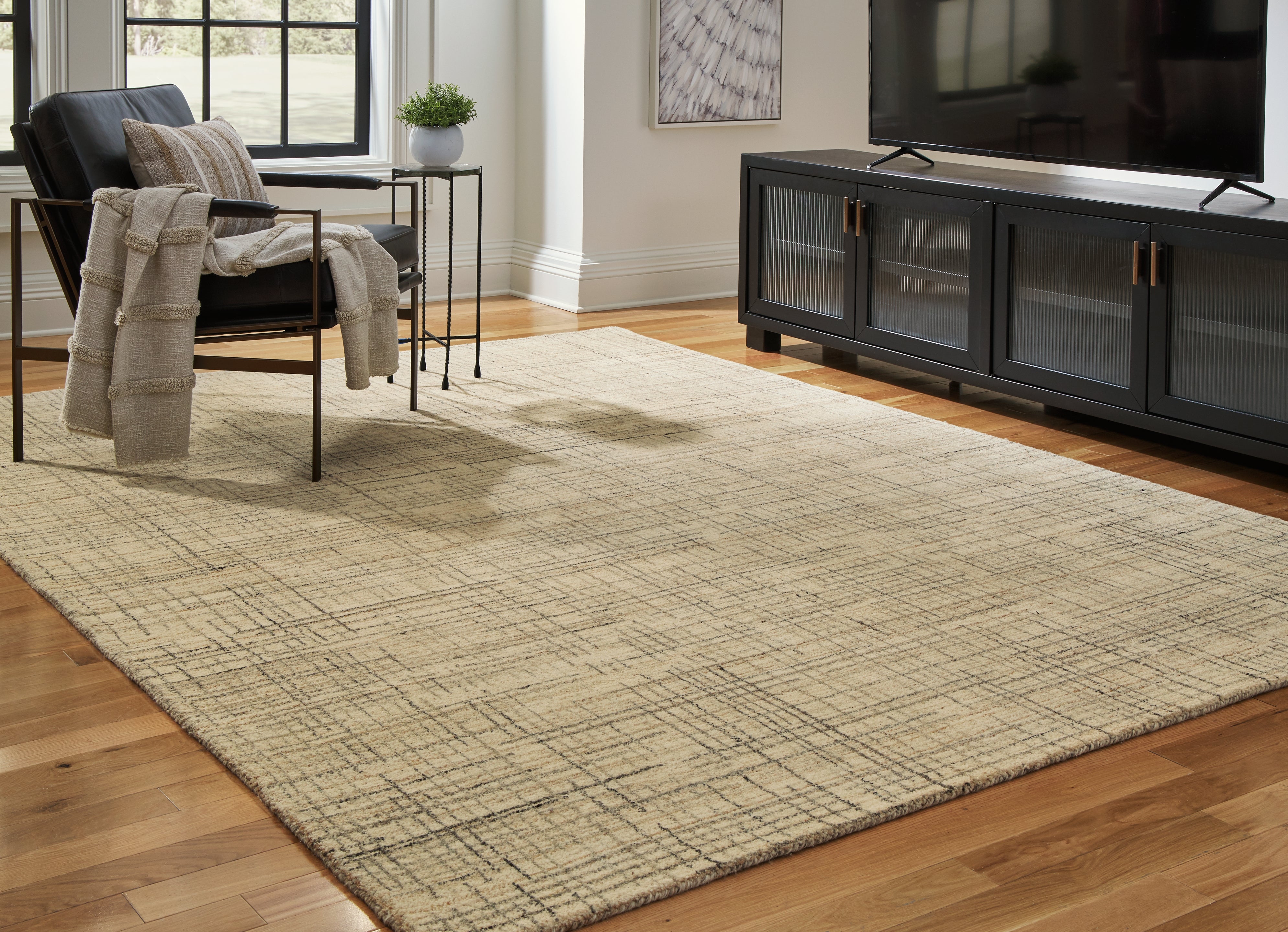 Floridian Furniture - Ashley Furniture - Janston Rug - 8' x 10' Rug / Ivory/Gray/Tan - R406861