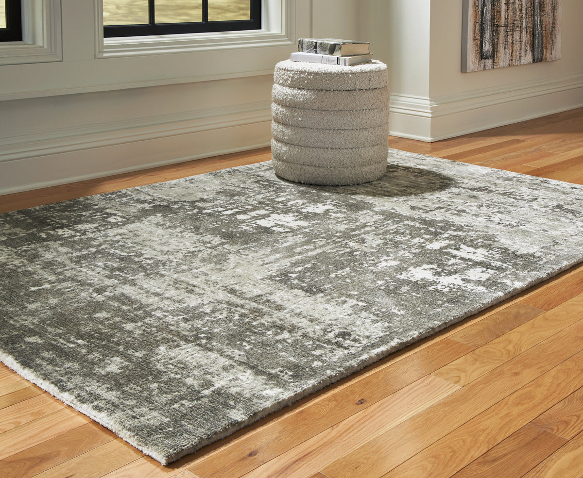 Floridian Furniture - Ashley Furniture - Valmontic Rug - 8' x 10' Rug / Gray - R406921