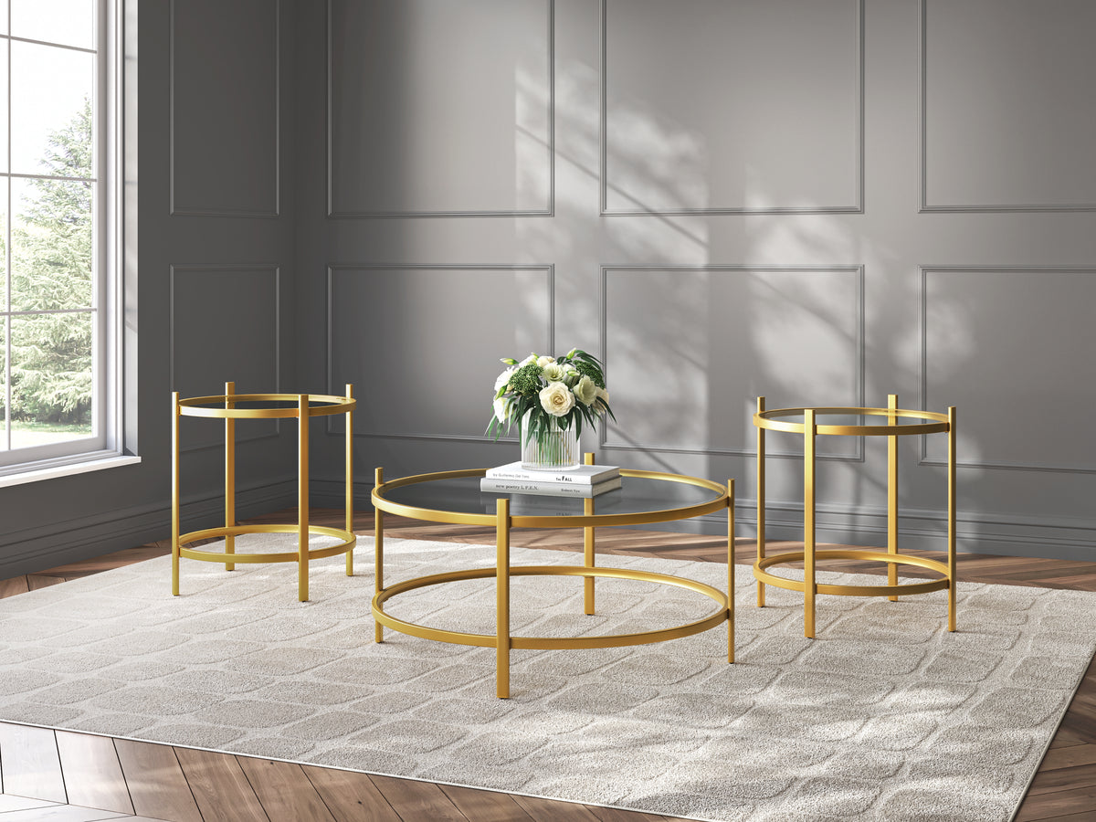 Floridian Furniture - Ashley Furniture - Pearlox Table (Set of 3) - Occasional Table Set (3/CN) / Gold - T173-13