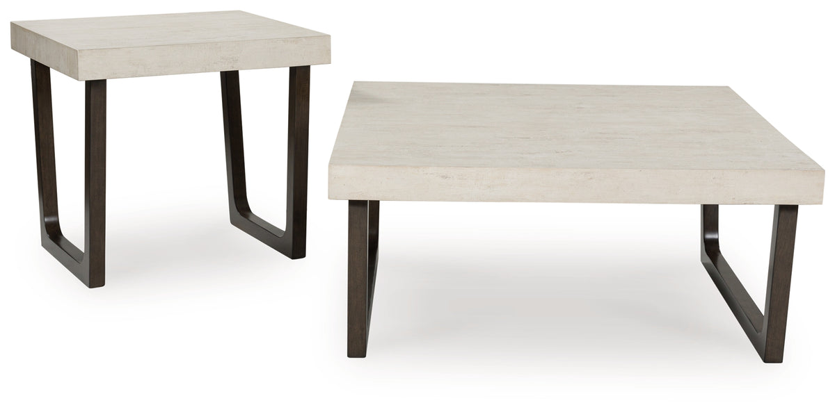 Floridian Furniture - Ashley Furniture - Westenfort Table (Set of 2) - Occasional Table Set (Set of 2) / Espresso/Gray - T202-12