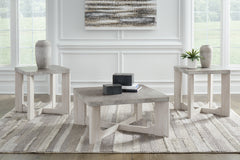 Floridian Furniture - Ashley Furniture - Garnilly Table (Set of 3) - Occasional Table Set (3/CN) / Whitewash - T247-13