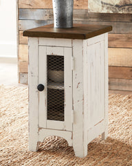 Floridian Furniture - Ashley Furniture - Wystfield Chairside End Table - Chair Side End Table / White/Brown - T459-7