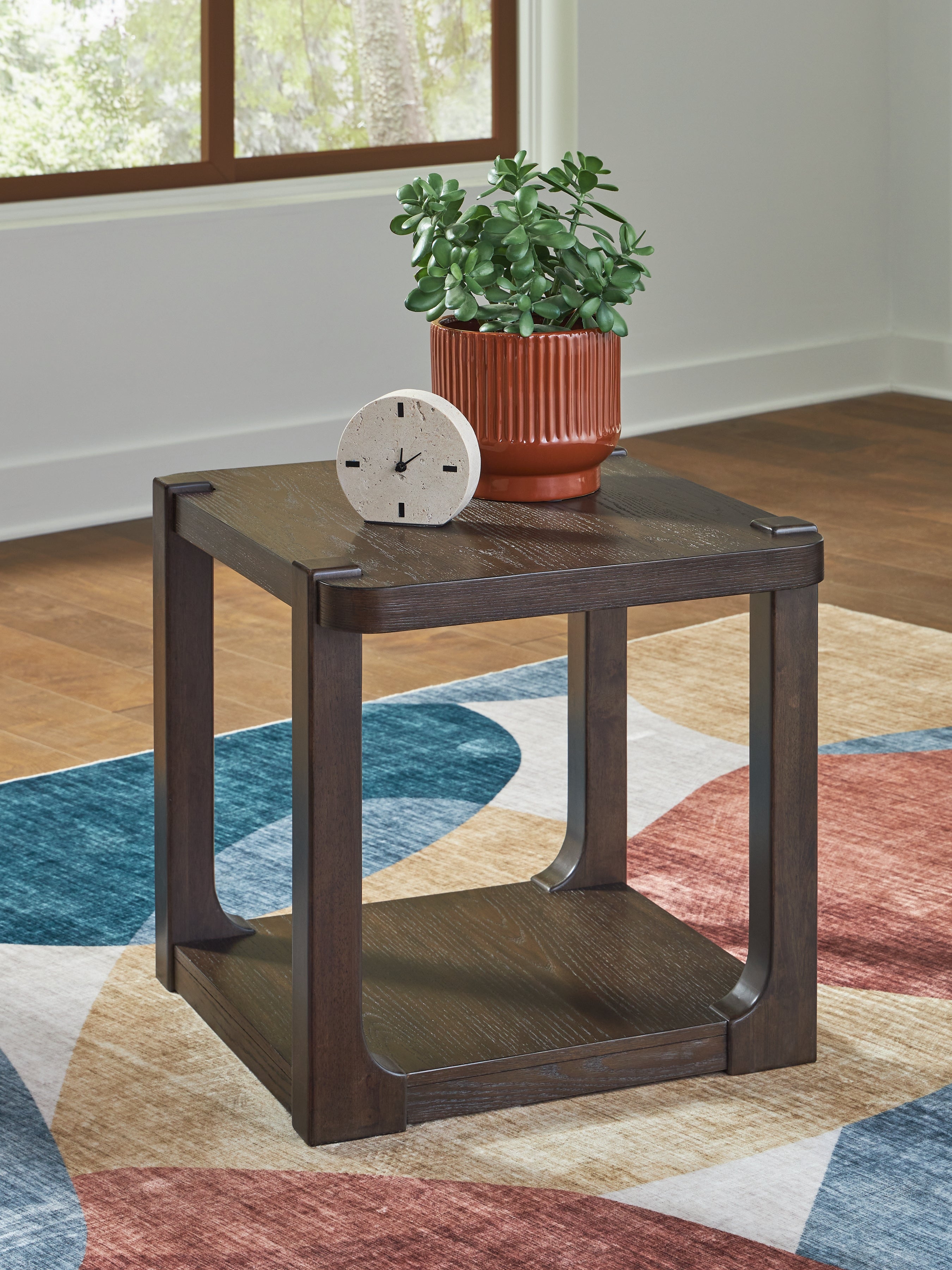 Floridian Furniture - Ashley Furniture - Breckington End Table - Rectangular End Table / Dark Brown - T656-3