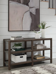Floridian Furniture - Ashley Furniture - Kallenny Sofa Table - Sofa Table / Brown/Gray - T669-4