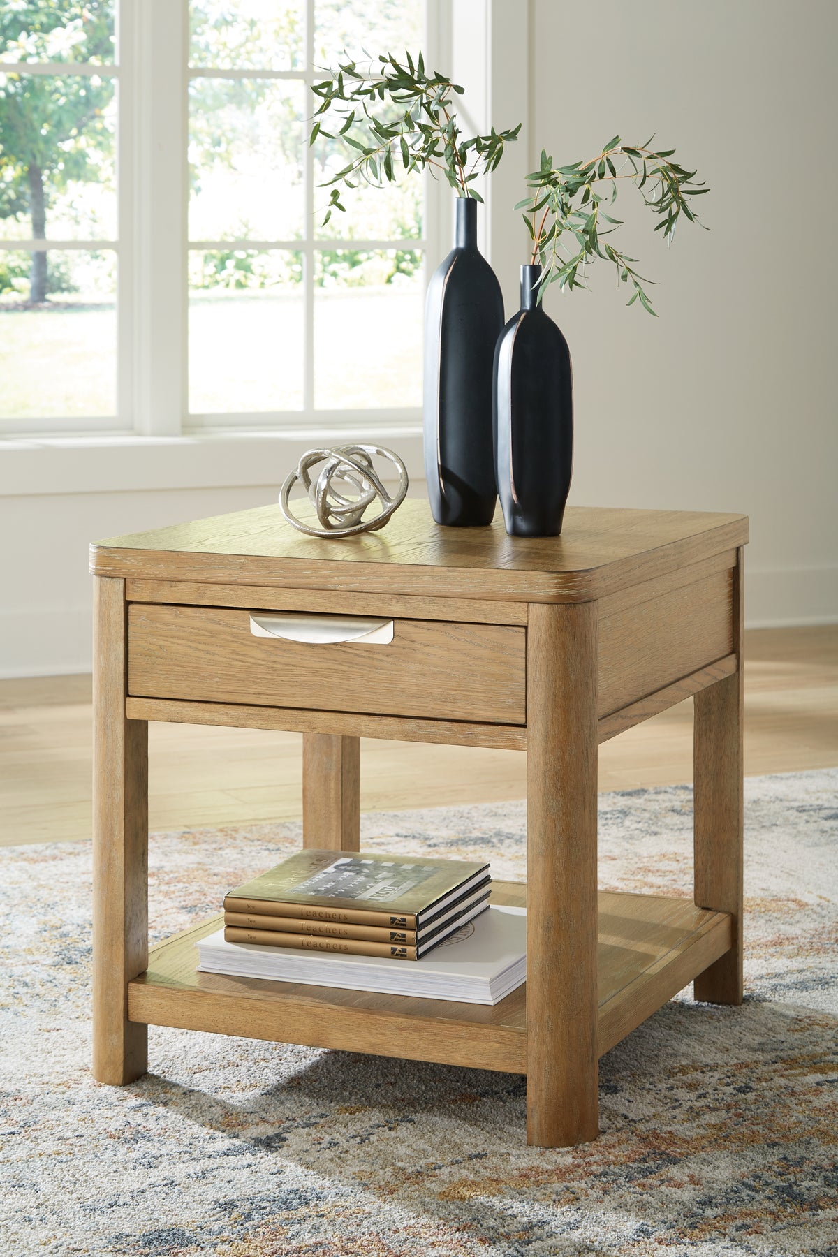 Floridian Furniture - Ashley Furniture - Rencott End Table - Rectangular End Table / Light Brown - T781-3