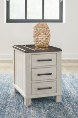 Floridian Furniture - Ashley Furniture - Darborn Chairside End Table - Chair Side End Table / Gray/Brown - T796-7
