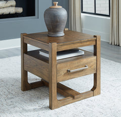 Floridian Furniture - Ashley Furniture - Cabalynn End Table - Square End Table / Light Brown - T974-2