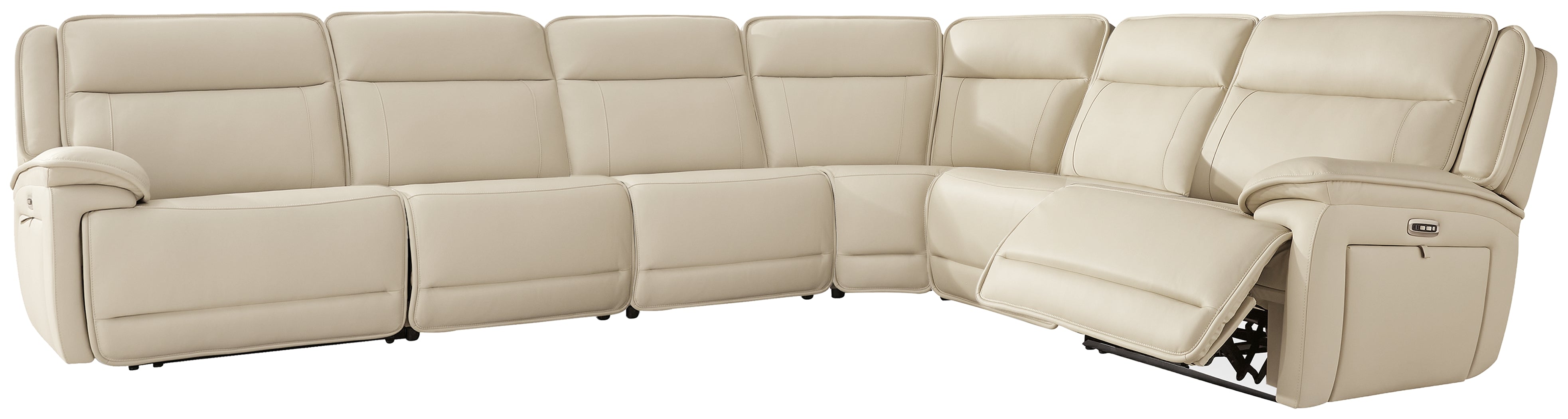 Floridian Furniture - Ashley Furniture - Double Deal Sectional - 6-Piece Reclining Sectional / Almond - U13001S7