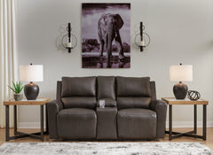 Floridian Furniture - Ashley Furniture - Boxmere Living Room - Reclining Power Sofa / Storm - U1310087