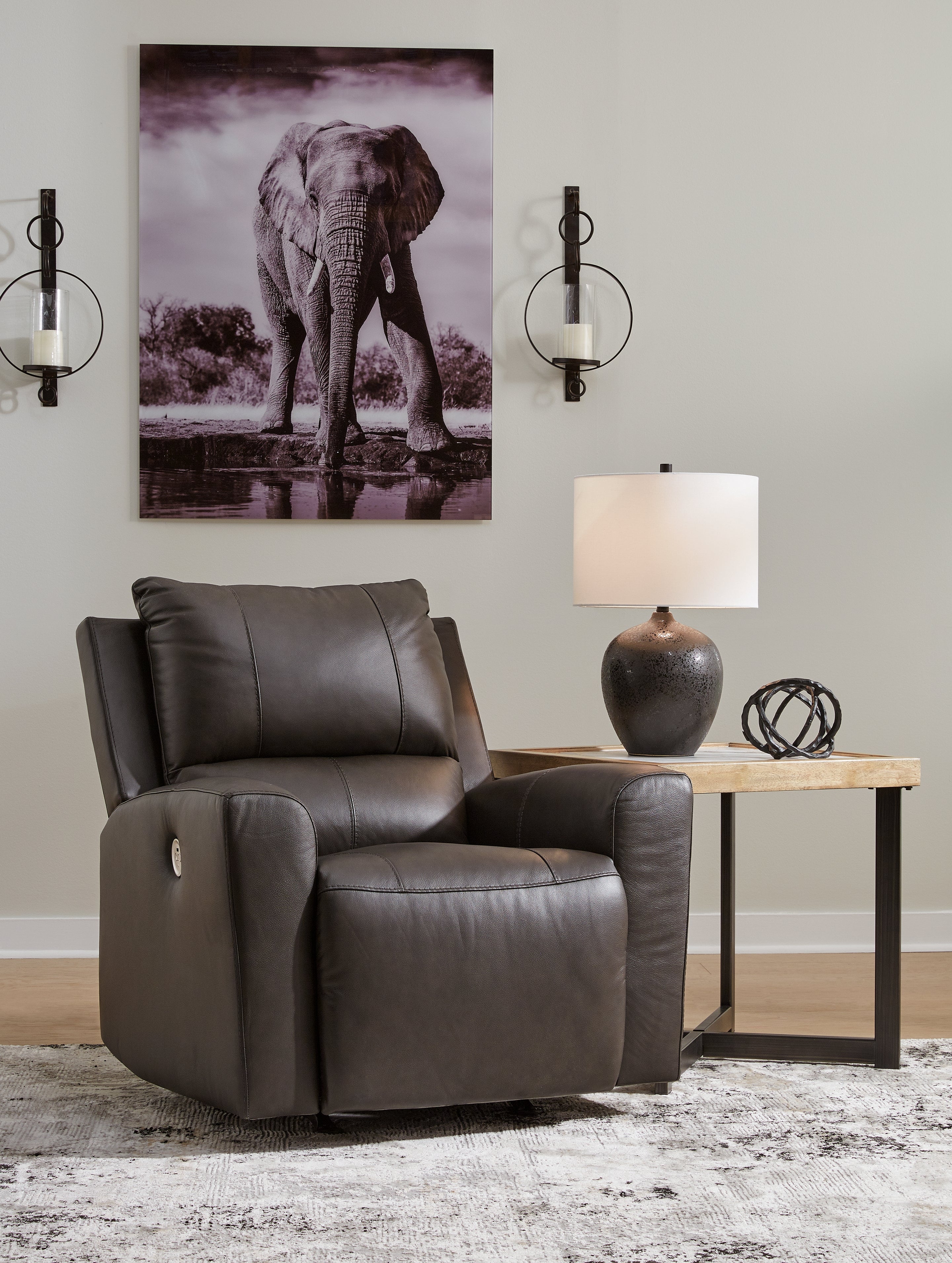 Floridian Furniture - Ashley Furniture - Boxmere Living Room - Power Rocker Recliner / Storm - U1310098