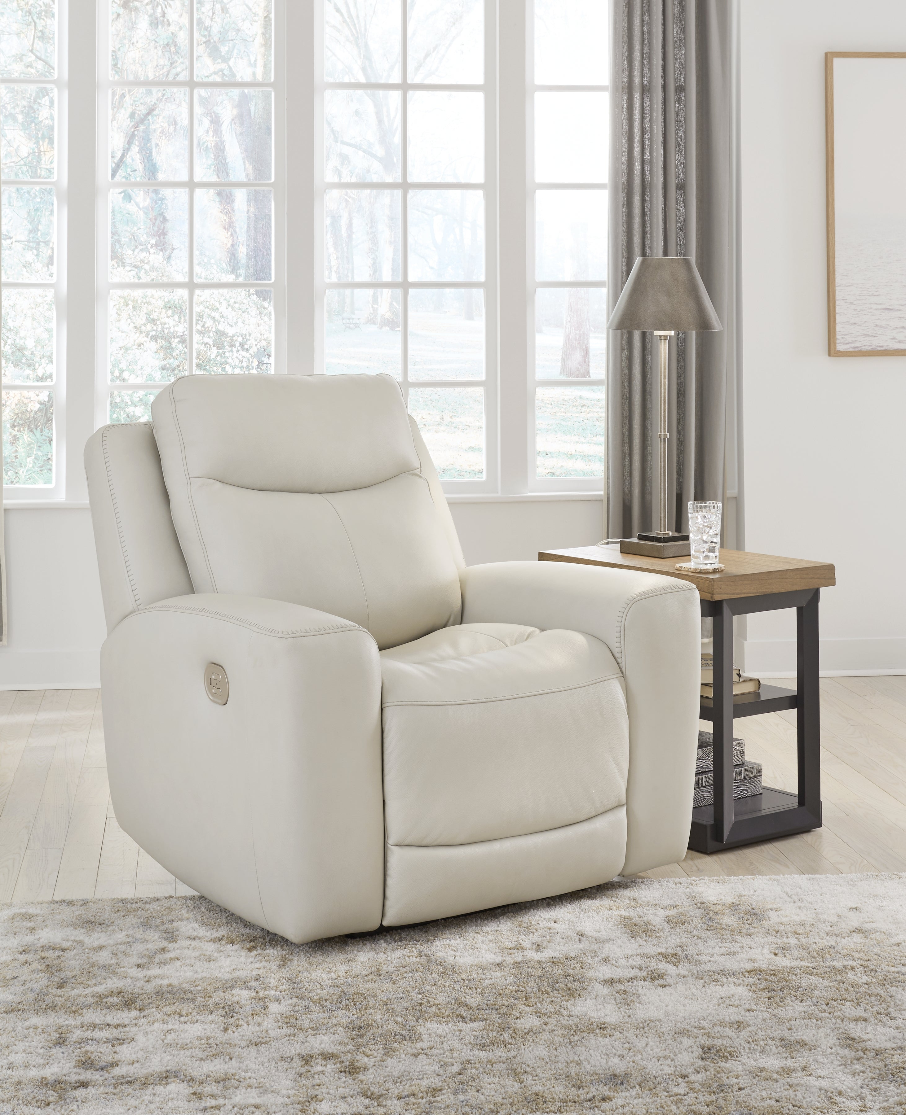 Floridian Furniture - Ashley Furniture - Mindanao Living Room - PWR Recliner/ADJ Headrest / Coconut - U5950513
