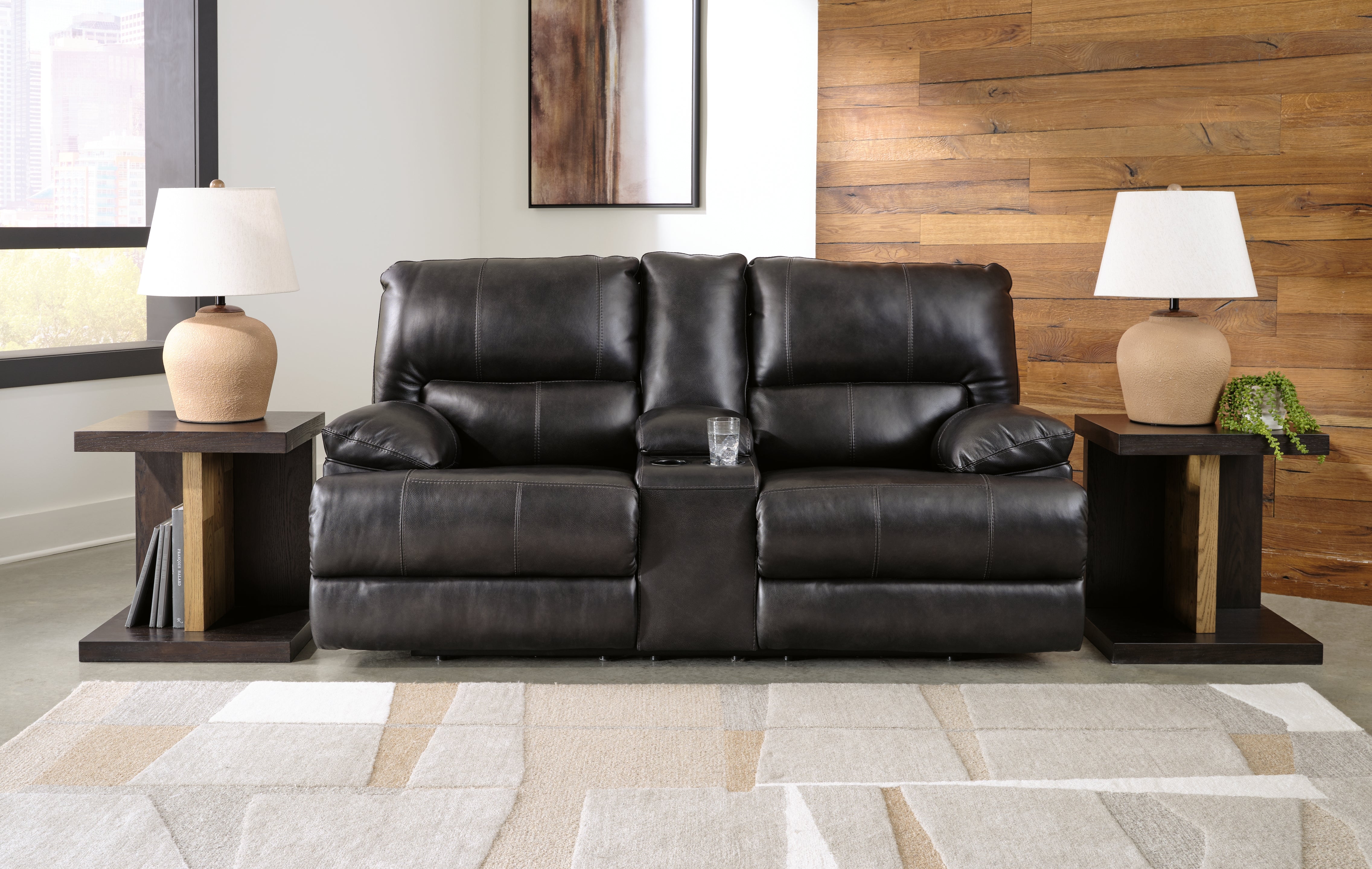 Floridian Furniture - Ashley Furniture - Mountainous Living Room - PWR REC Loveseat/CON/ADJ HDRST / Eclipse - U6580118