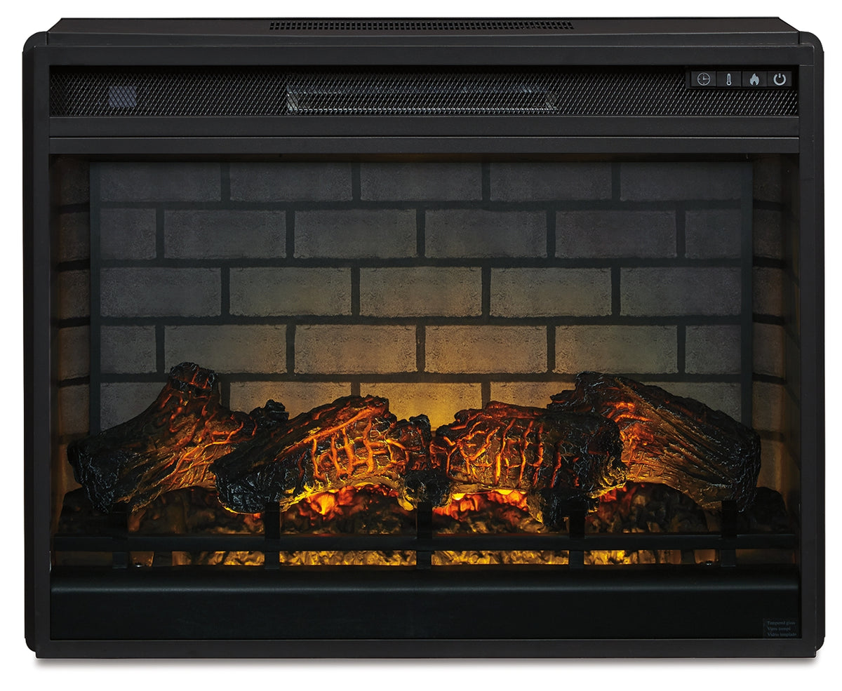 Floridian Furniture - Ashley Furniture - Entertainment Accessories Electric Infrared Fireplace Insert - Electric Infrared Fireplace Insert / Black - W100-121