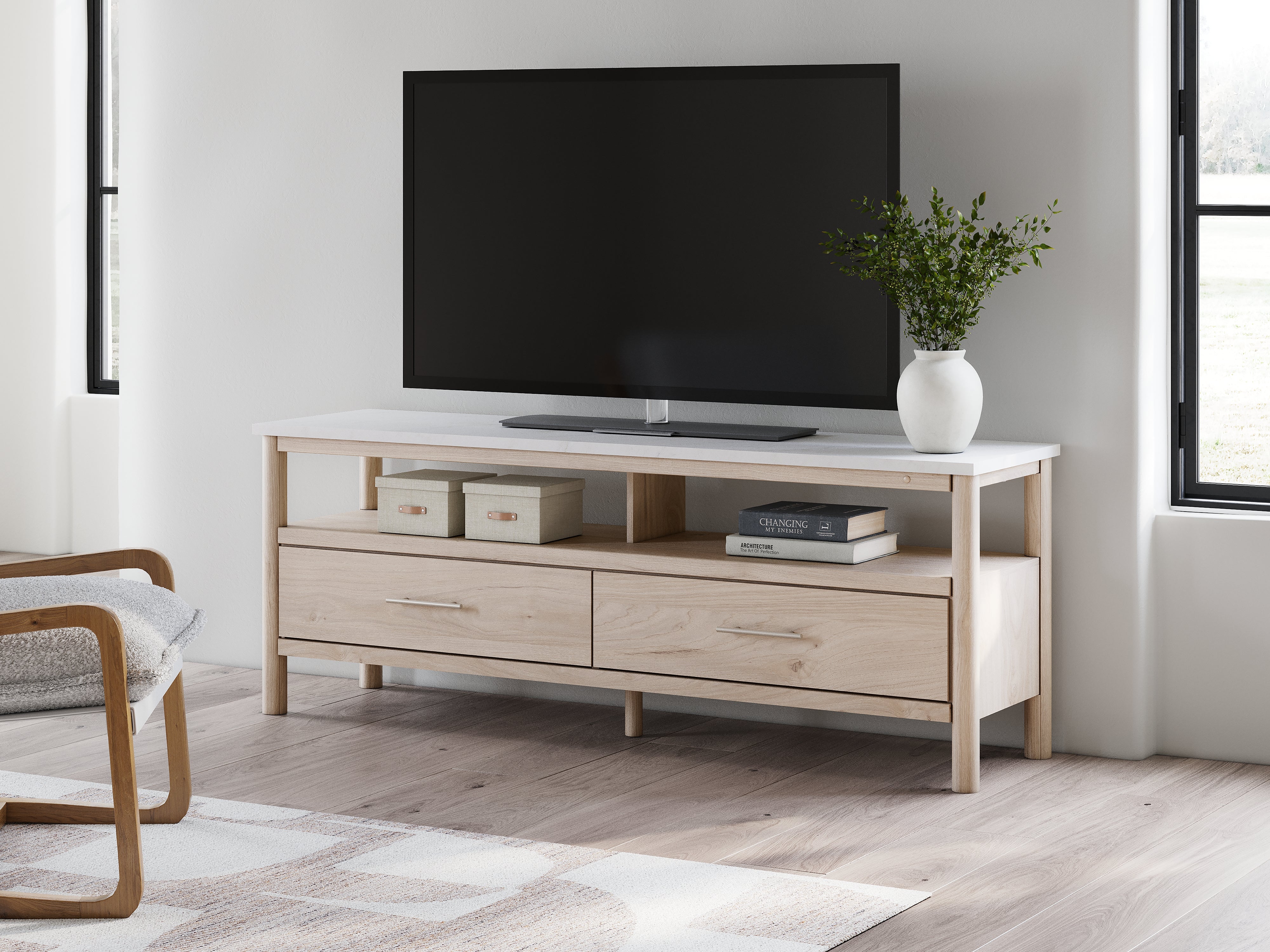 Floridian Furniture - Ashley Furniture - Cadmori TV Stand - 72" / Brown - W2614-68