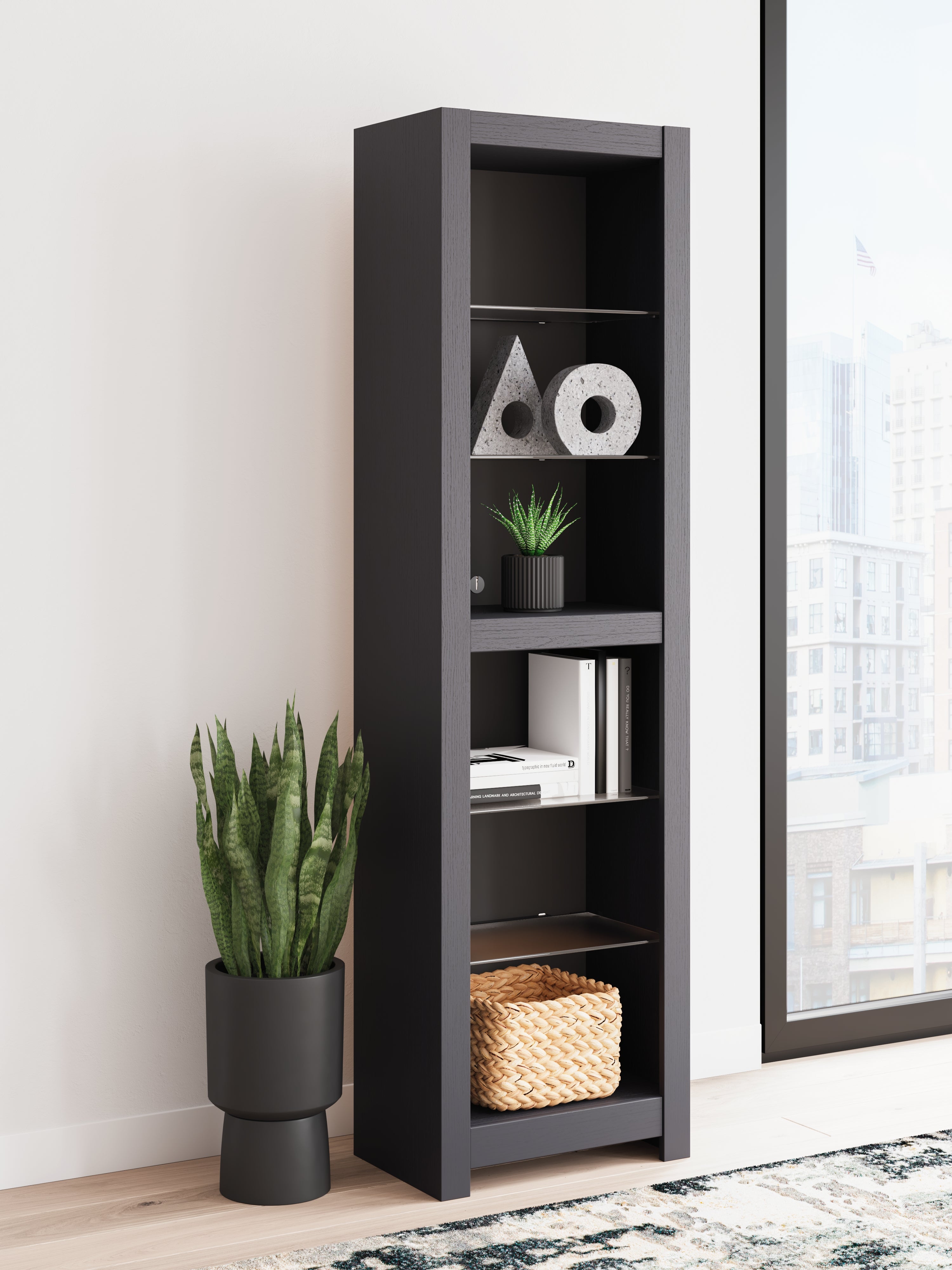Floridian Furniture - Ashley Furniture - Cayberry Entertainment Center - Pier / Black - W2721-24