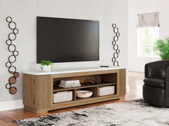 Floridian Furniture - Ashley Furniture - Camdill 80" TV Stand - 80" / Light Brown - W808-68