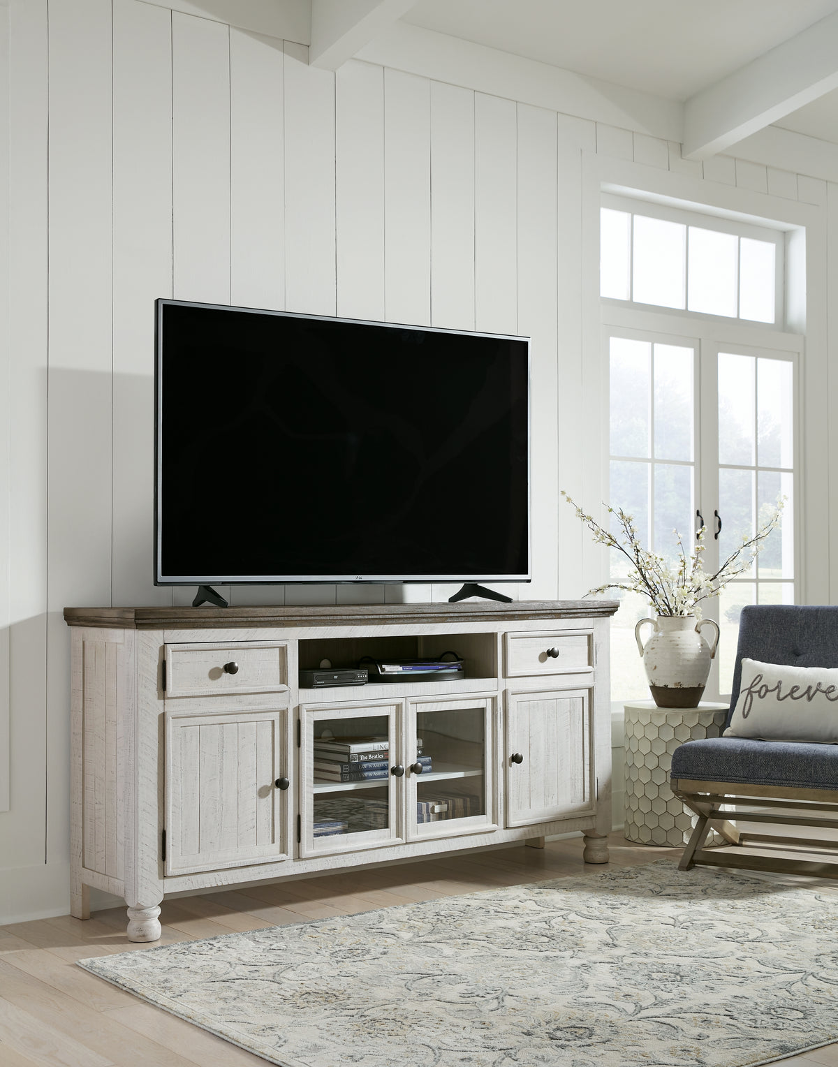 Floridian Furniture - Ashley Furniture - Havalance TV Stand - TV Stand / Two-tone - W814-68